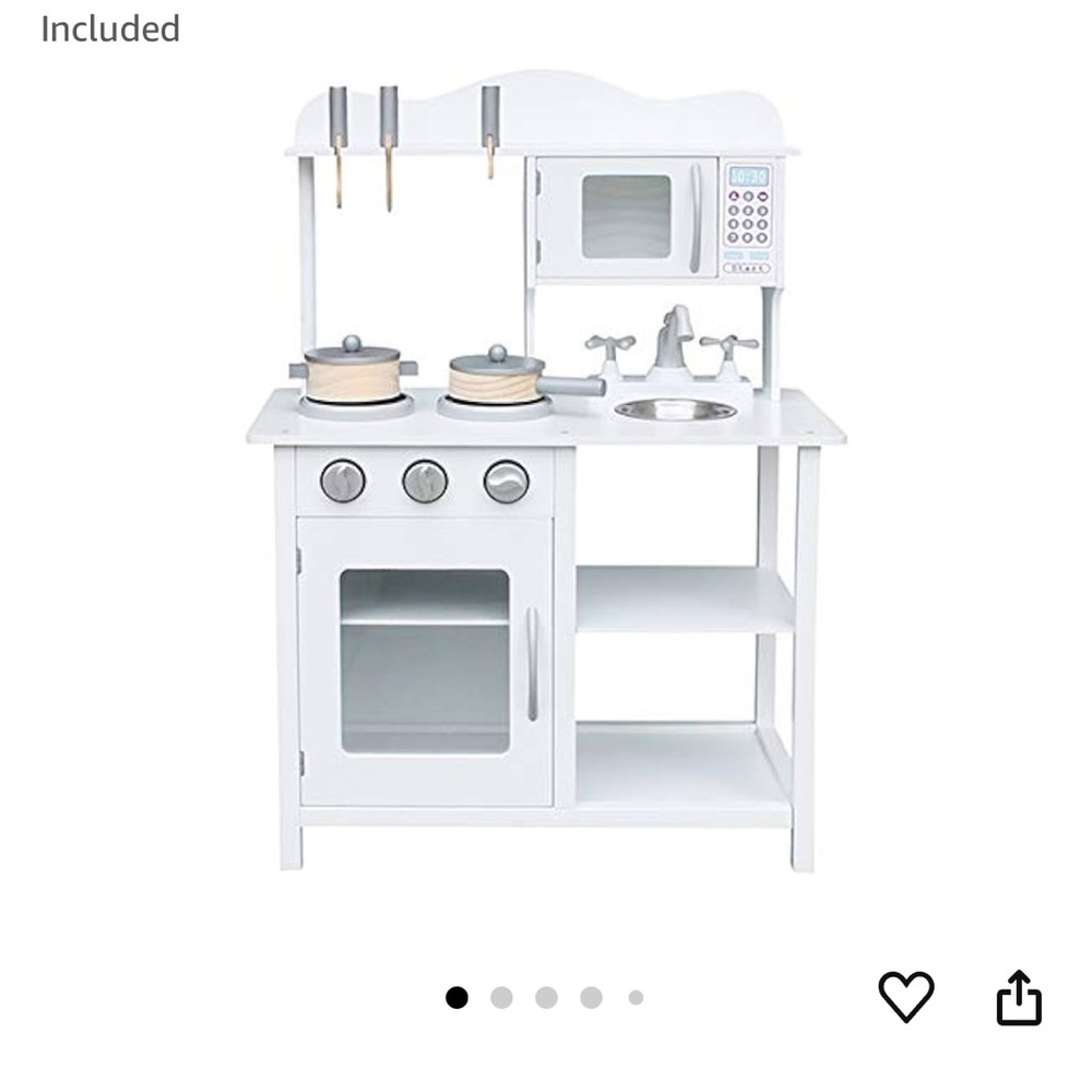 Kids play kitchen. Used, some scratches but functional and in good condition. - Picture 5 of 5